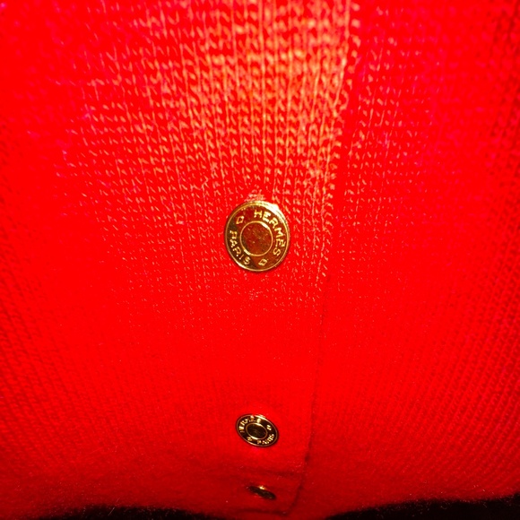 RED POLO TYPE SWEATER - Picture 3 of 8